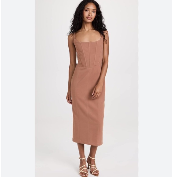 Brand New MISHA SLIM CORSET SLEEVELESS DRESS - Picture 1 of 12